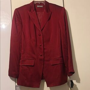 Elegant Red Women's Blazer